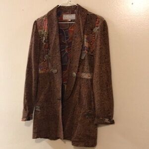 VINTAGE Platinum by Dorothy Schoelen Artsy Blazer